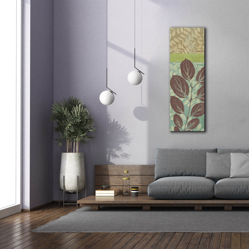  «Leaves 1» par Erin Clark, art mural sur toile, 20 po x 60 po, H 60 po x l 20 po x P 1,5 po