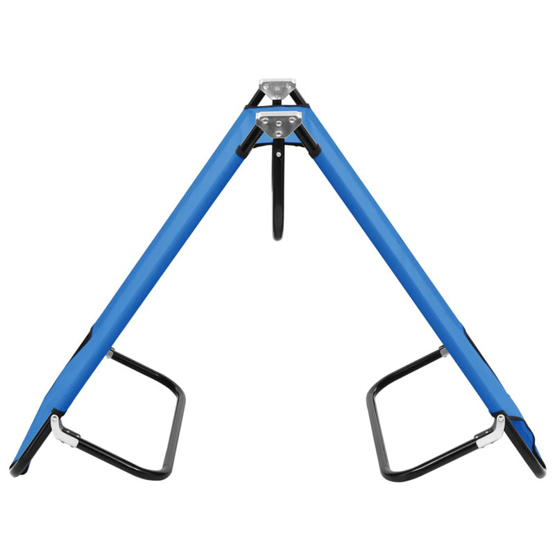 Lit de camp pliant d'extérieur Gosdon, Bleu