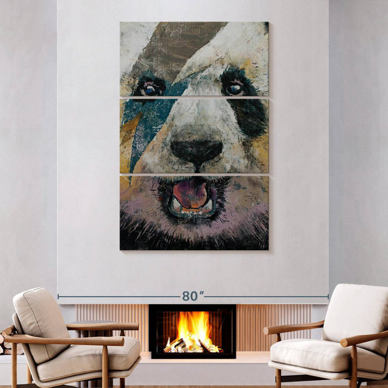 Brampt Panda Rock, 74" H x 48" W