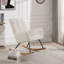 Chaise berçante rembourrée avec dossier haut Comfy
