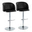 Tabourets de bar réglables Terrance avec repose-pieds arrondi en T-109972588-109972587