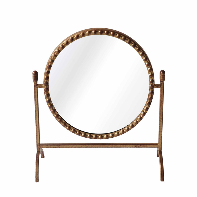 Miroir de table en verre 10 po