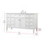 Ensemble de meuble-lavabo simple 60 "Rivers-31309103