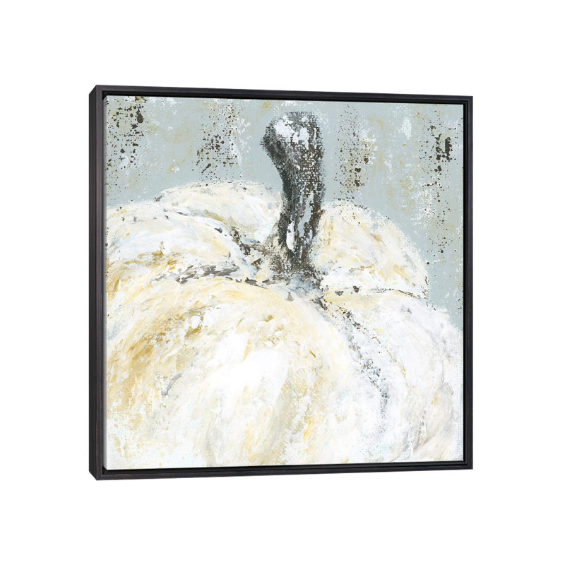 « Palette Knife Pumpkin » par Ashley Bradley, reproduction d’art, Pas de tapis, H 26 po x l 26 po x P 1,5 po