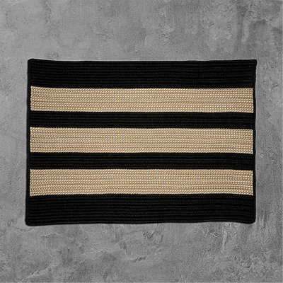 Tapis réversible intérieur / extérieur Chau - noir