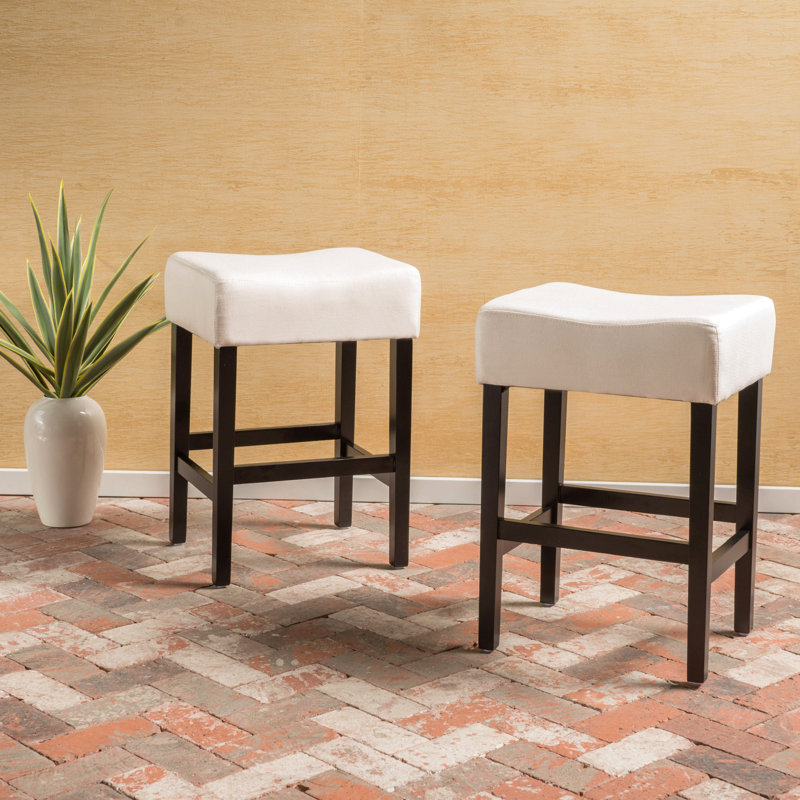 Set Of 2, 26.75" Backless Height Barstool