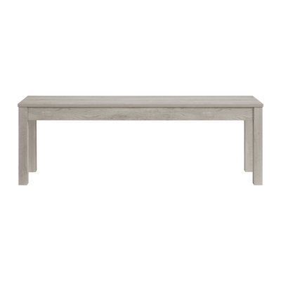 Banc de salle à manger Gracie Oaks Marketta en blanc