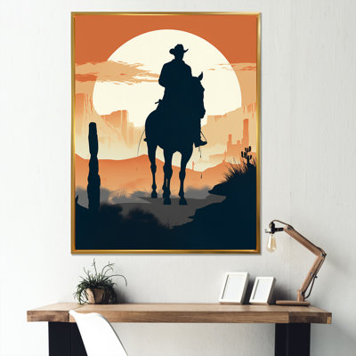 Minimaliste Cowboy III sur toile