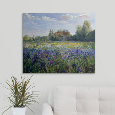 Yonkers " Evening at the Iris Field " Painting