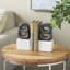 Cole And Grey Marble Cutout Oval Geometric Bookends With White Block Base