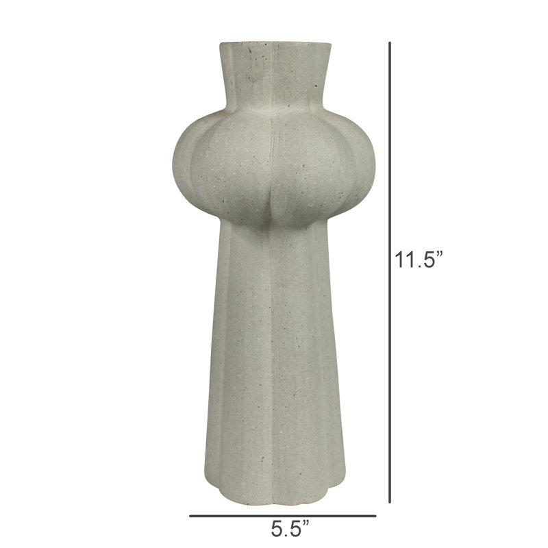 Stoneware Bulbous Vase