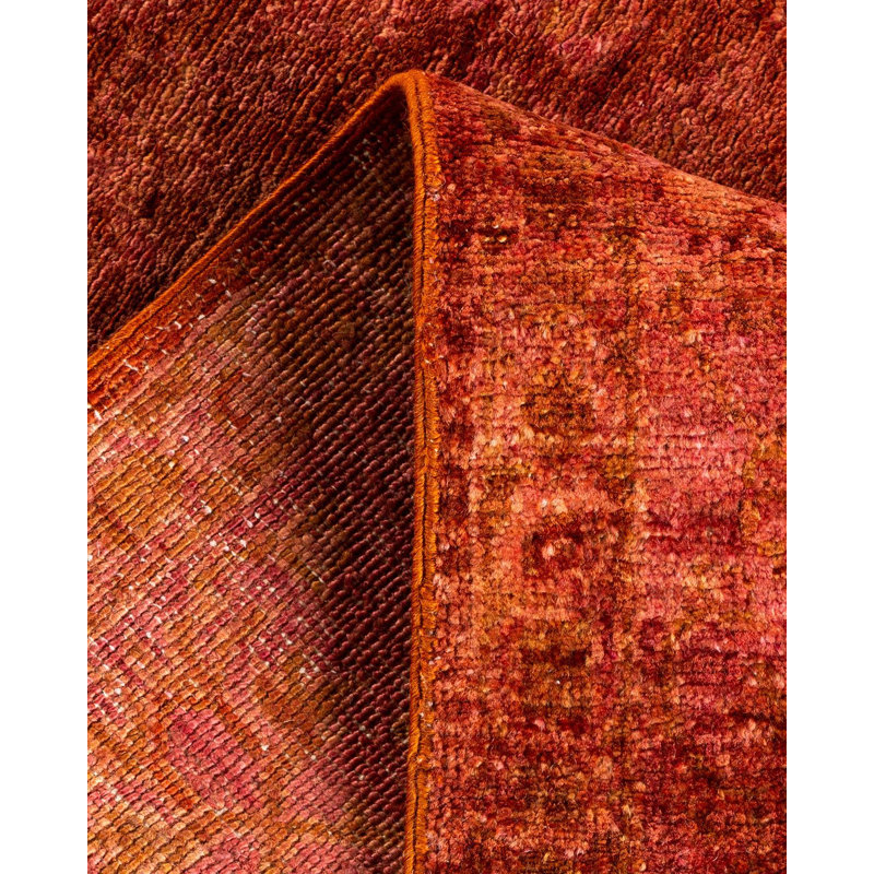 Tapis rouge noué à la main Weirsky - One-of-a-Kind Weirsky
