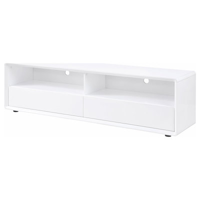 Ellice 71-Inch TV Stand Media Console White by Latitude Run