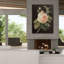 «Heirloom Pink Rose On Black» par Danhui Nai, art mural sur toile-1740689367