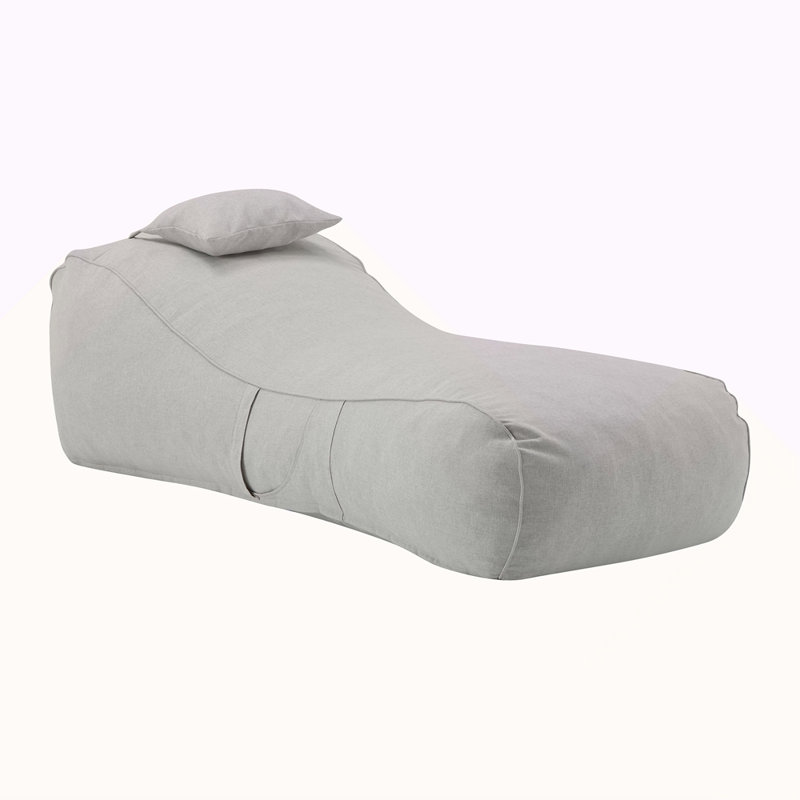 Fauteuil à billes d'extérieur, ensemble de 1, Gris