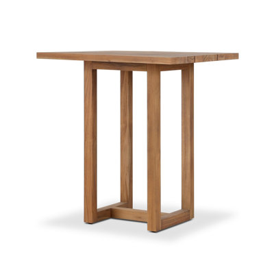 Stapleton Outdoor Square Teak Bar Table