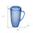 Set of Six Blue Acrylic Pitcher
