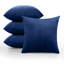 Luxury Chevron Embossed Quilted Pattern Velvet Cushion Cover Set (4-Pack) - Soft Throw Cushion Cover for Home Décor-512619767