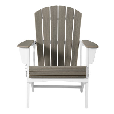 Chaise Adirondack pliante, blanc