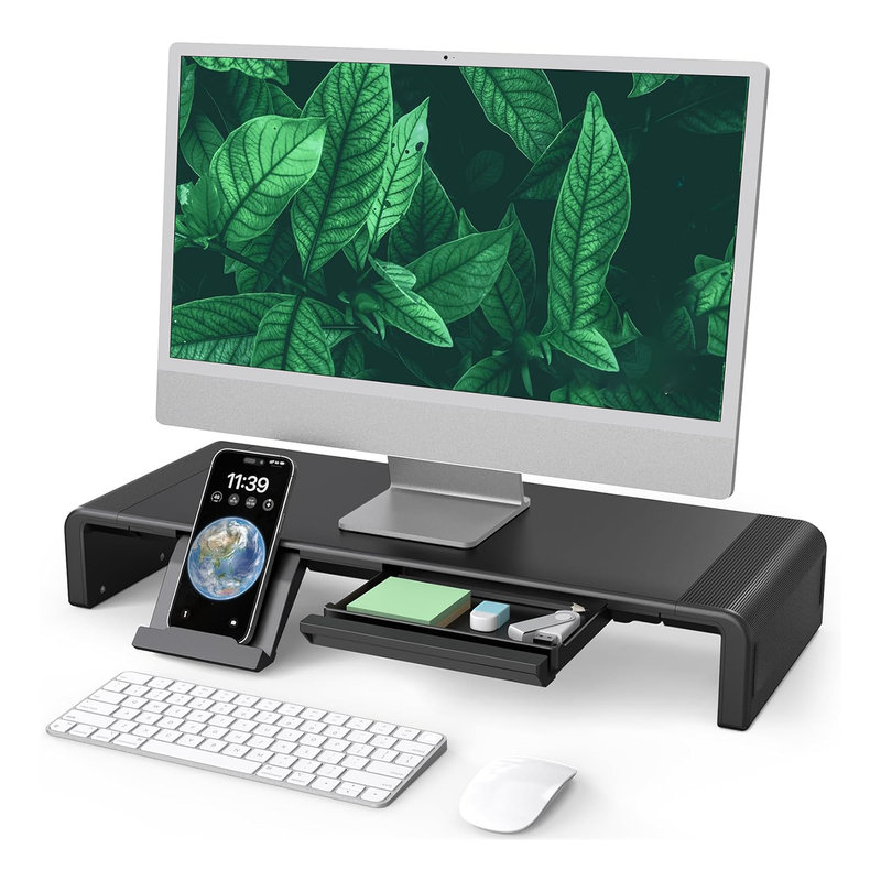 Ivy Bronx Monitor Stand Riser, Foldable, Height Adjustable Computer ...