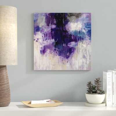 «Violet Rain» par Silvia Vassileva, art mural sur toile