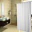 Rideau de douche simple de couleur unie + crochets-925235645-829900095