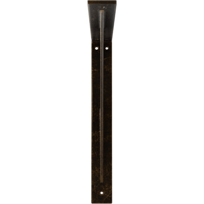 2"W x 16"D x 16"H Legacy Steel Bracket, Antiqued Brass