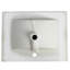 Plateau de meuble-lavabo en céramique 24 po - lavabo blanc brillant seulement, P 24 po x l 18,3 po H 6,7 po, profondeur interne de l'évier 4,72 po, comptoir pour salle de bain de 0,81 po d'épaisseur seulement