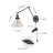 Gundelinda 1-Light Swing Arm Wall Lamp Industrial for Bedside Reading