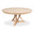Casual Extendable Oak Round Solid Wood Dining Table-108207499-108207497