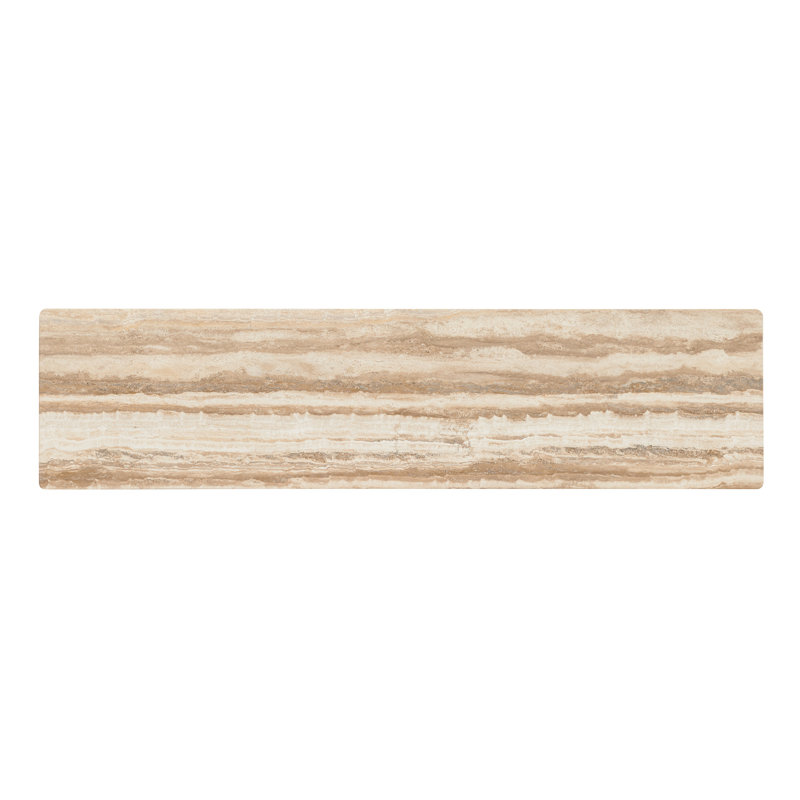64" Gold and Beige Stone Top Rectangular Console Table