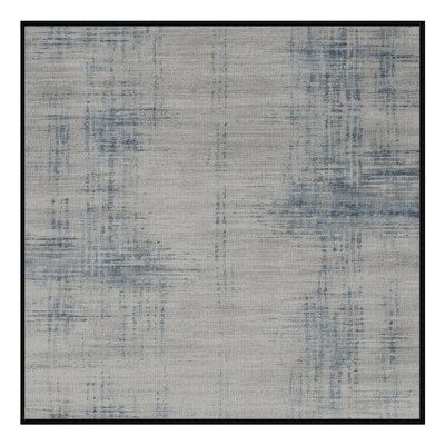 Tapis abstrait gris lavable à la machine
