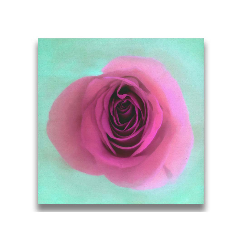 Rose par Hal Halli. Estampe numérique, Toile tendue, Ne s’applique pas, H 30 po x l 30 po