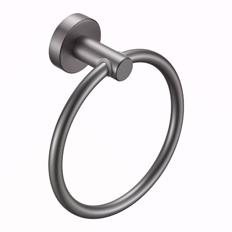 Anneau à serviette gris pistolet