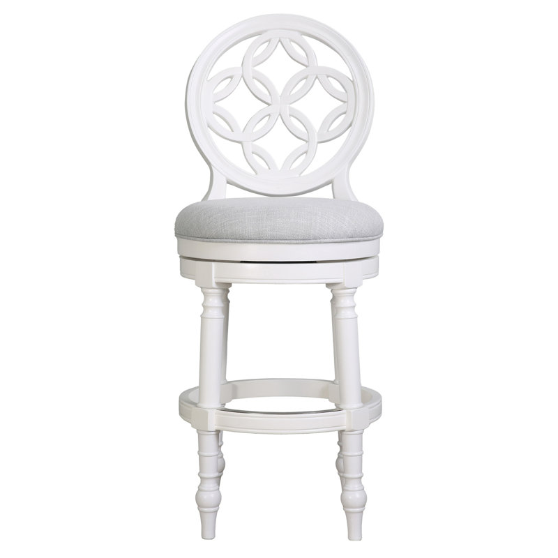 Tabouret de bar en bois avec dossier et siège pivotant 31 po Tiffany, Tabouret de bar (siège d'une hauteur de 31 po)
