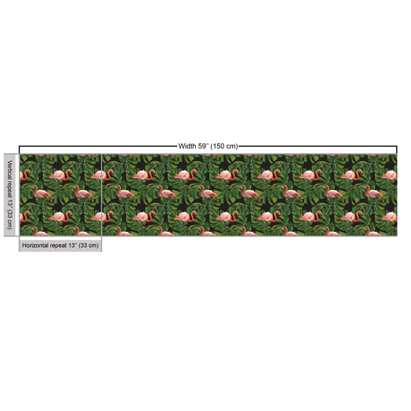 Peace Exotic Bird and Monstera Leaves Fabric