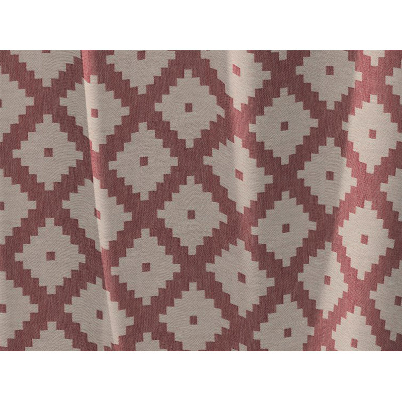 Esteban Pinch Pleat Opaque Single Curtain, Pink, 145cm Width x 225cm Drop