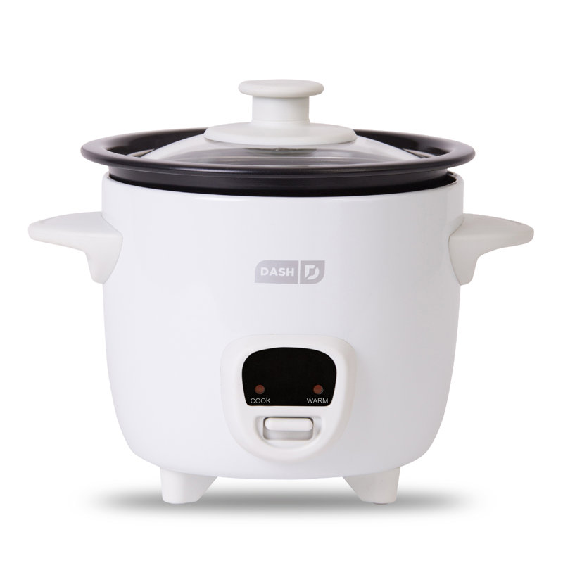 Dash 2 Cup Mini Rice Cooker, White