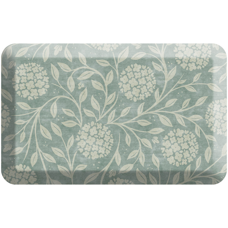 Tapis de cuisine anti-fatigue, motif de vigne d'hortensia dans un pré sauge, 20 po x 32 po, Sauge pré