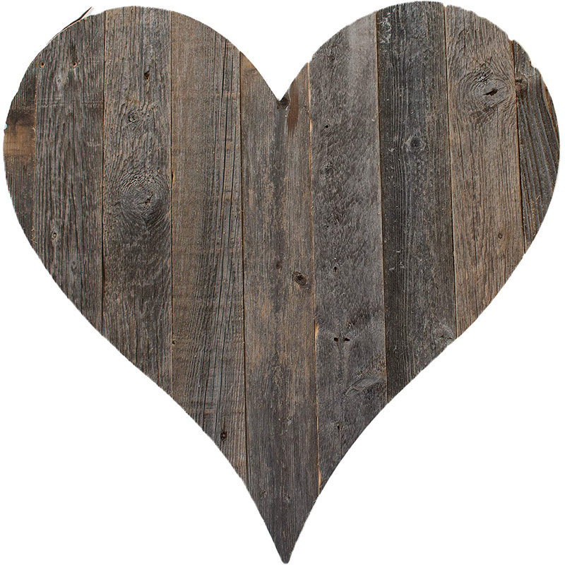 Décoration murale, Gris naturel vieilli, H 18 po x l 18 po x P 0,38 po