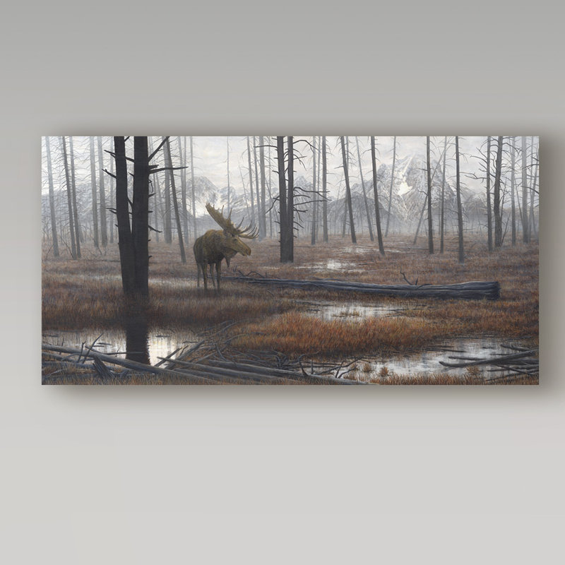 «When God Dreams» par Ezichi, reproduction de peinture à l'huile sur toile tendue, H 24 po x l 47 po