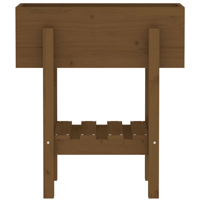 Balliett Wood Planter Box, Brown, 62cm W x 30cm D x 69cm H