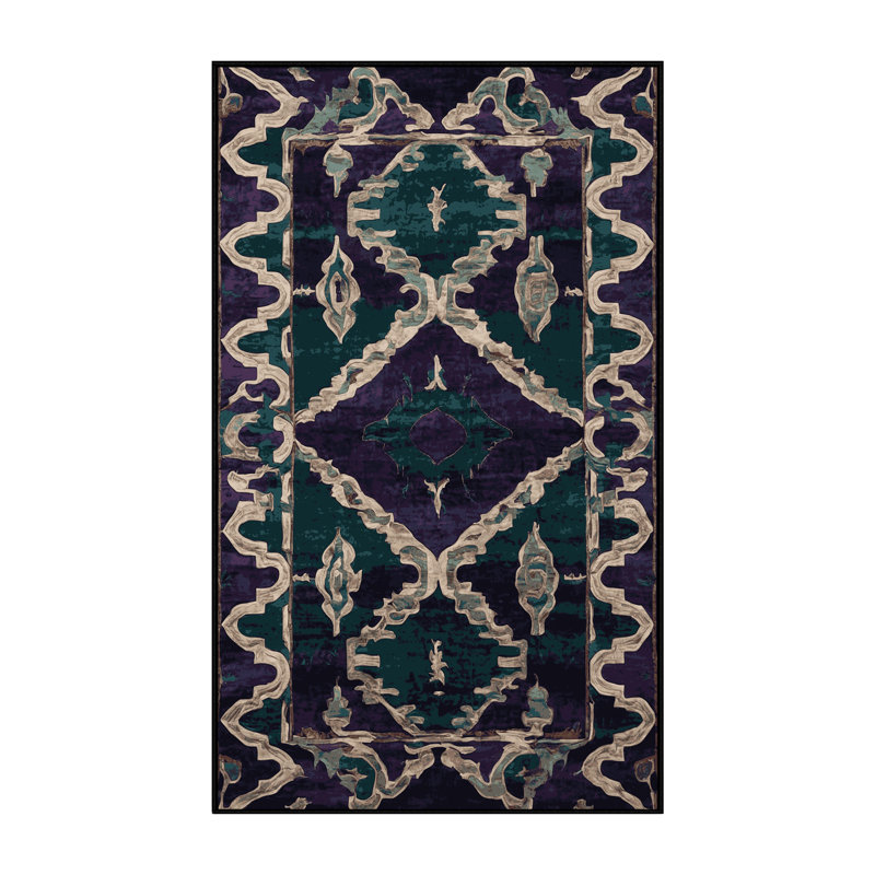 Machine Washable Gray Area Rug, Rectangle 8' x 12'