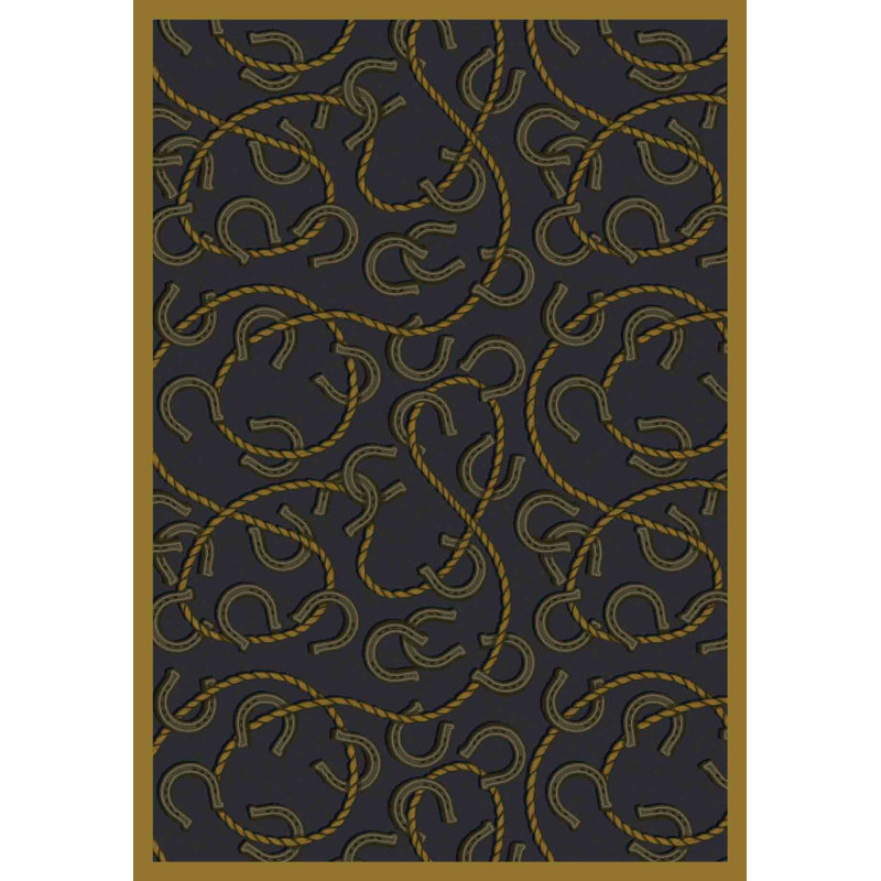 Whimsy Rodeo Area Rug, Rectangle 7'8" x 10'9"