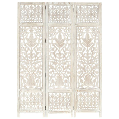 Room Divider Hand Carved Room Divider Privacy Screen Solid Wood Mango