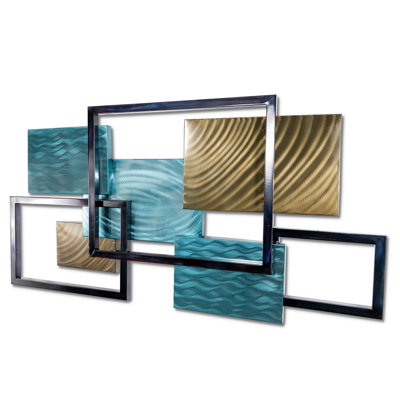 Handmade Modern Abstract Wall Decor on Metal