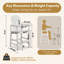 Chaises Adirondack durables en PEHD blanc, siège de bar d'extérieur moderne