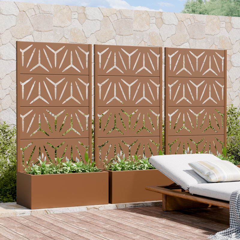 Boîte à fleurs H 59 po x l 30 po Kaelen, Brun
