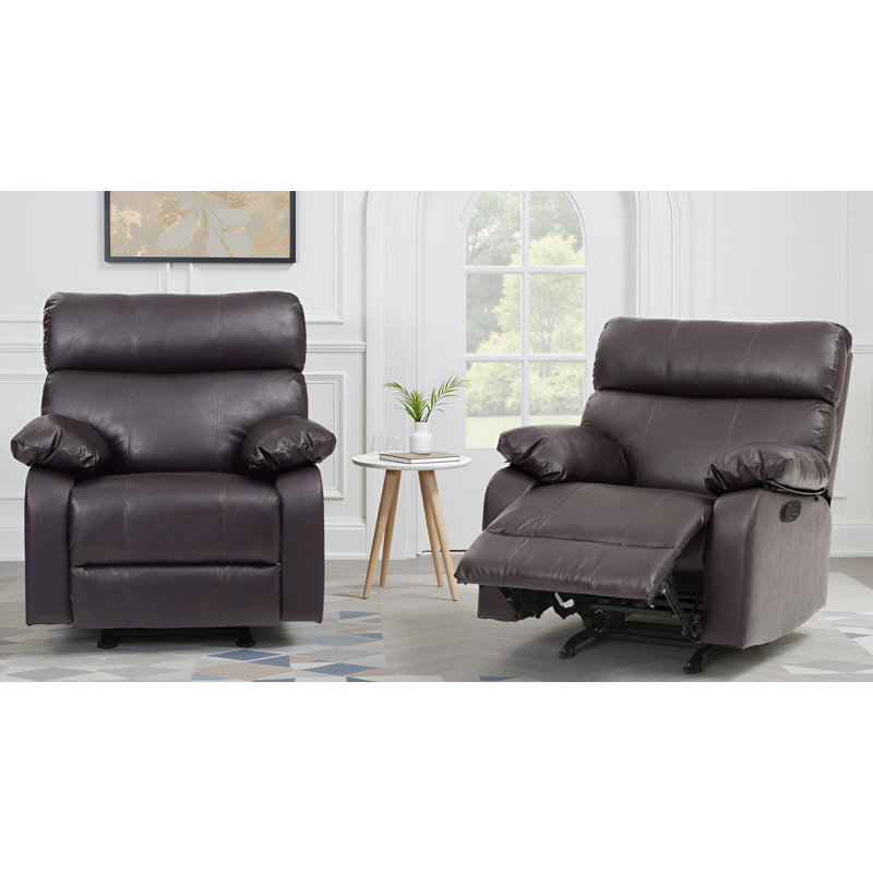 Ensemble de 2 fauteuils inclinables Larache, Gris