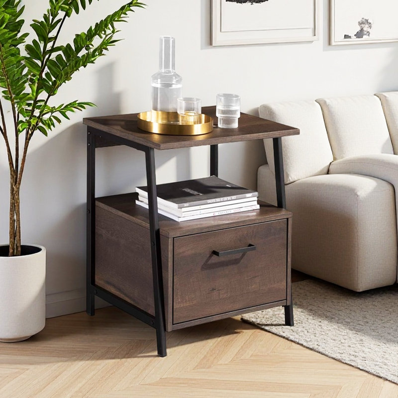 Table de bout avec rangement Alderside